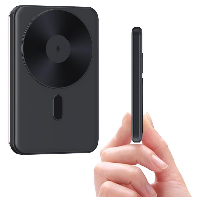Magnetic Wireless Charging Power Bank,For Magsafe Portable Charger, 5000Mah Magnetic Power Bank, Ultra-Thin Portable,Magnetic Power Bank for Iphone 16/16 Pro/16 Pro Max, Iphone 15/14/13/12 Series