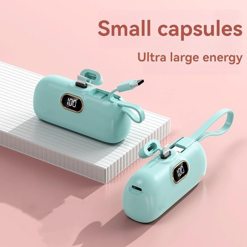 Portable Power Bank, 1Pc 5000Mah Mobile Power Bank, USB Rechargeable Hand Warmer, Small Portable Charger for Iphone 15/15 Plus/15 Pro/15 Pro Max, Airpods