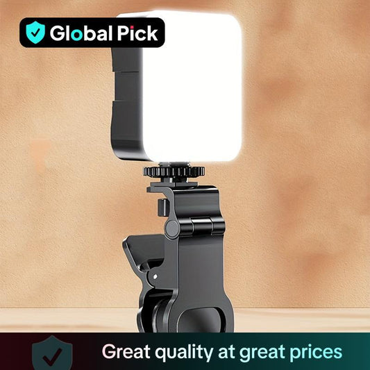 Portable LED Selfie Light, Clip-On Smartphone Fill Lights, Adjustable & Practical Cellphone Accessories for Selfie, Clip-On LED Light for for Phone Laptop, Travel, Travel Gadgets, Smartphone Camera Accessories