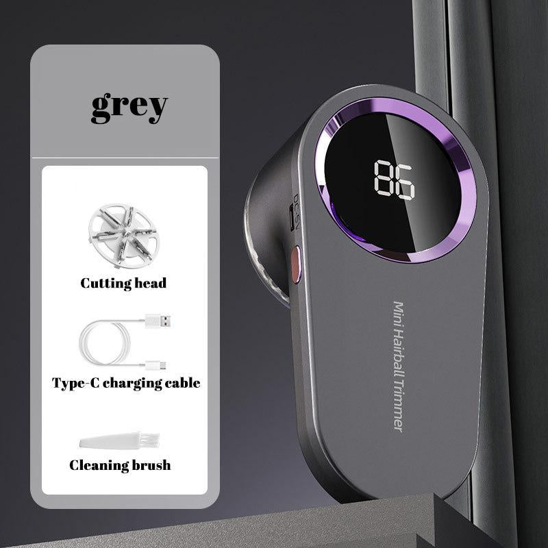 Electric Lint Remover, Portable USB Rechargeable Sweater Shaver, LED Display Hairball Trimmer, Durable Lint Remover Shaver for Socks/Sweaters/Coats