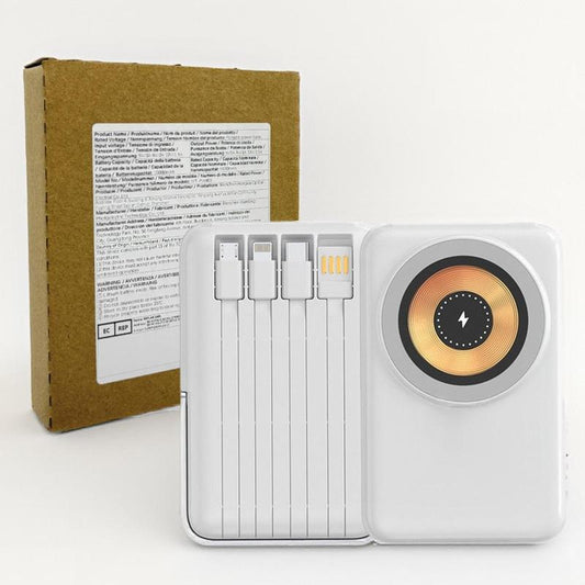 Portable Wireless Magnetic Power Bank, 1 Count 10000Mah Fast Charging Power Bank, Digital Display External Battery Accessories for Mobile Phone, Chargeable