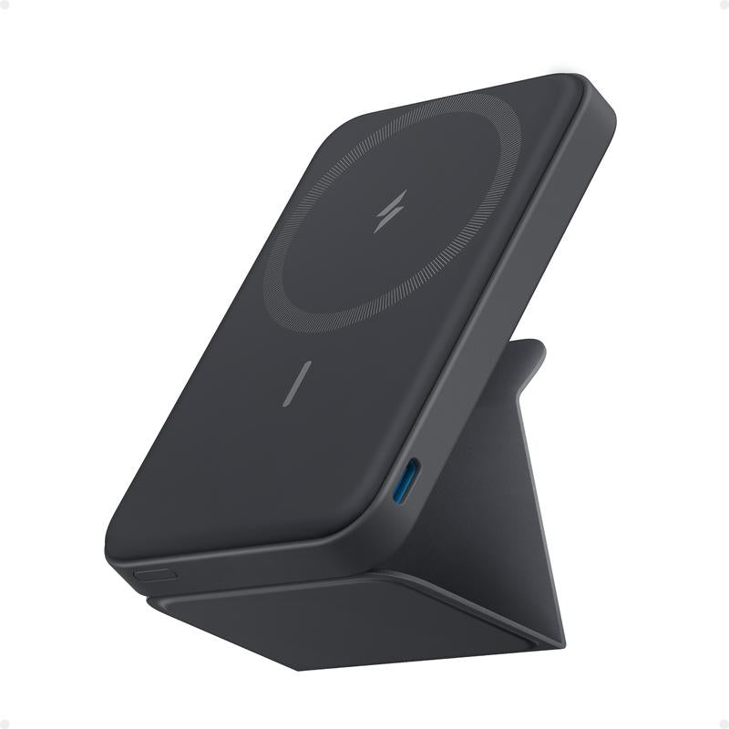 Anker Magnetic Power Bank, Built-In Foldable Stand, USB-C Port on the Side, 5,000Mah Capacity, Perfectly Compatible with Iphone 17/16/15/14/13 Series