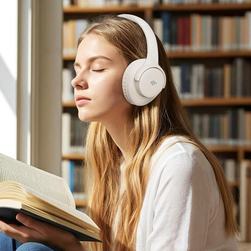 Electronic Wireless Bluetooth Headphones Over-Ear, Deep Bass Hi-Fi Stereo, 65H Playtime, Foldable Lightweight Headset with Mic for Ios/Android/Pc Headset Earbud Headphonesbluetooth Black