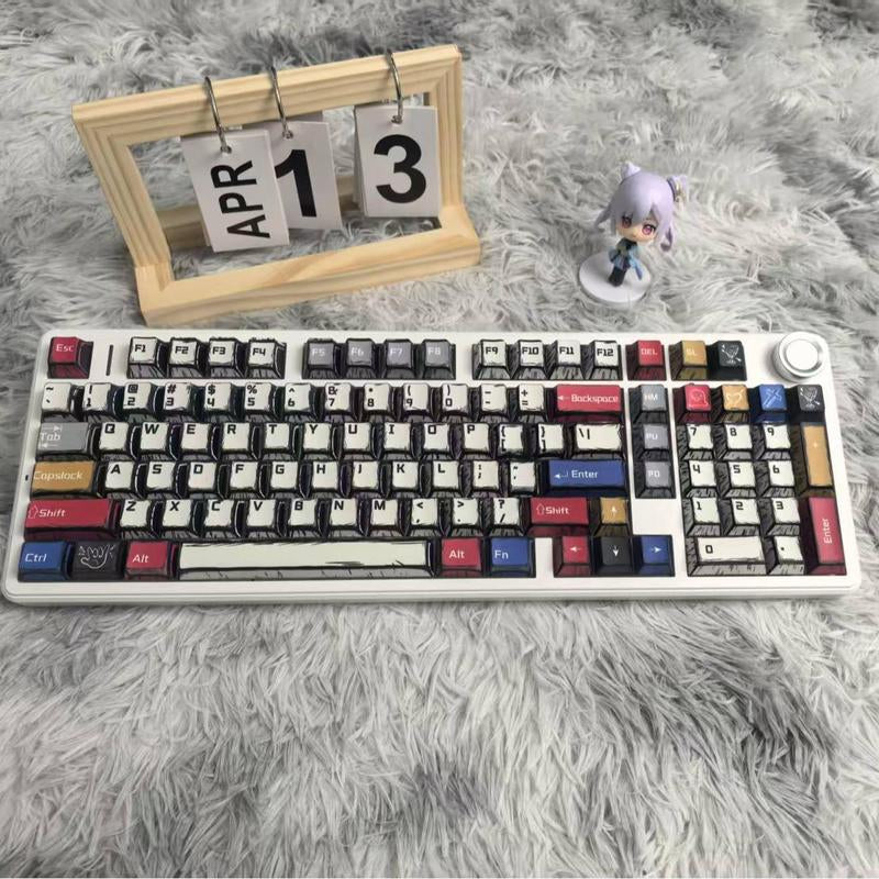 AULA F99 Pro Wireless Mechanical Keyboard with Knob,Tri-Mode Bt5.0/Usb-C/2.4Ghz Hot Swappable Keyboard,Pre-Lubed Switches,Gasket Structure,Rgb Backlit Computer Gaming Keyboard (White&Blue&Purple)