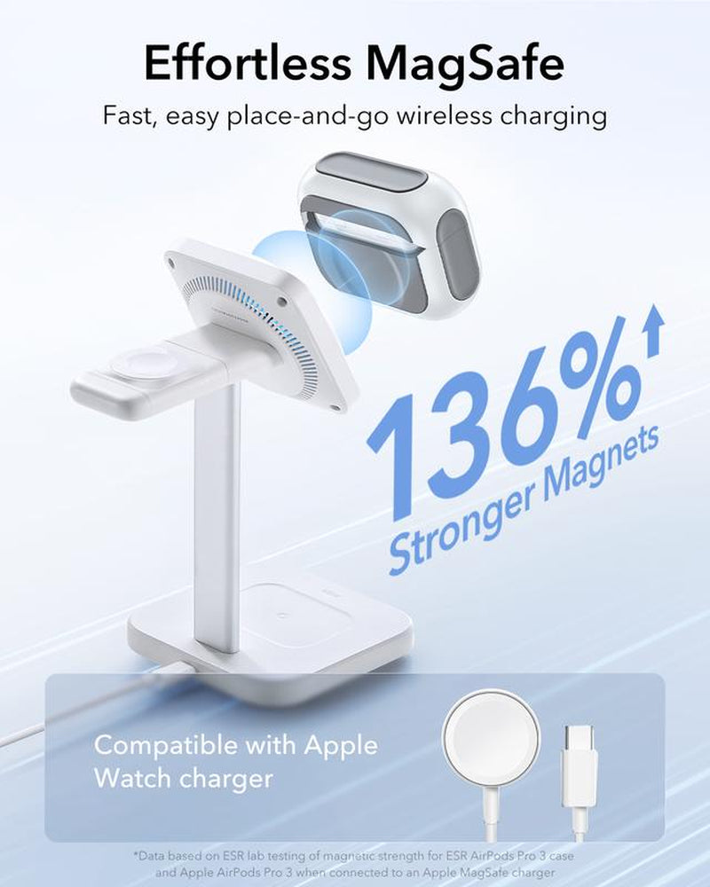 ESR for 2025 Airpods Pro 3 Case, Full Drop Protection Cover with Lanyard,Compatible with Magsafe,Stylish & Lightweight Airpods Accessories,Magsafe Charging, Protective Cover with Strong Magnet