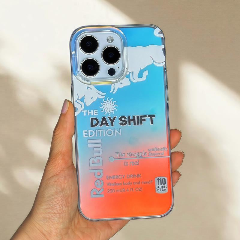 Suitable for Iphone 16 15 14 13 12 11 Cute Cattle Phone Case, Iphone 16 15 plus Cute Bull Shockproof Phone Case Pattern Soft TPU Protective with Funny Fashion Bull Black