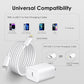 Buy 1 Get 1 Free: 4-Pcs 20W PD Fast Charger Block & 5Ft Type-C to Light Ning Cable for I Phone 14/13/12/11, I Pad - Travel Ready，Smartphones with Other CC Interfaces