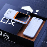 Portable Charger Power Bank with Built-In Lightning and Type C Cables, 10,000 Mah of Power Bank with 4 Outputs 2 Inputs 22.5W Fast Charging Power Bank for Samsung, Android, Iphone, Ipad.