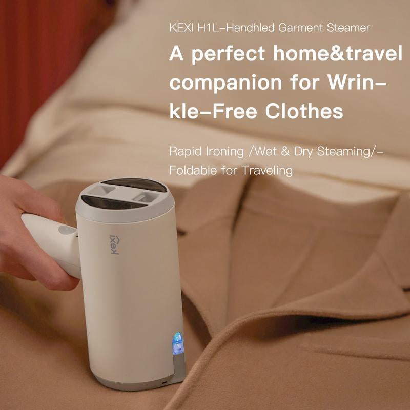 Kexi H1L Handheld Steam Iron for Home and Travel; Portable, Foldable Iron for Small Steam Ironing