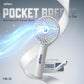 Airbro FHA-30 Handheld Portable Fan with 2600Mah Power Bank, 6-Blade Design, 3 Adjustable Speeds, and Charging Dock - Frosted White