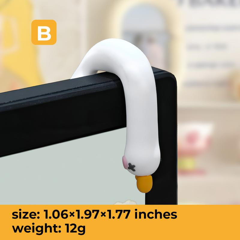 MUNBYN so Tired Lazy Duck Mini Desk Accessories 2025 New Desk Ornaments Work Partner 3Pcs/Set Perfect Desktop Decorations for Computer Screens, Office, and Home Decor Black Friday Christmas Gifts