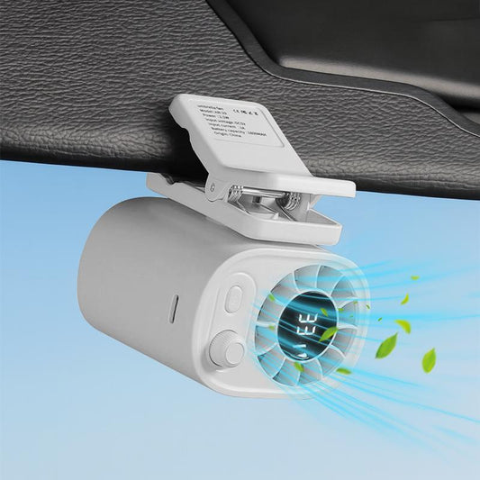 Portable USB Mini Fan Small Clip on Fan ,0-100 Speed Adjustment, Rechargeable Personal with LED Display for Umbrella,Desk,Dorm,Camping,Stroller,Golf,Gym,Beach Travel Outdoors