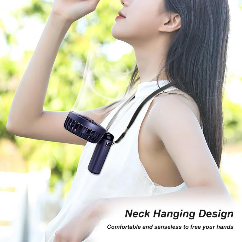 3 in 1 Hand Fan & 4000Mah Portable Fan,Mini, Foldableusb Rechargeable, Ldeal for Travel & Outdoor and Summer