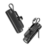 Portable Power Bank, 1 Count 5000Mah Mini Power Bank with Built-In USB-C Cable & Phone Holder, Fast Charging Power Bank for Iphone Samsung Android, Charger Connector, Battery Rechargeable, Electronics Accessories