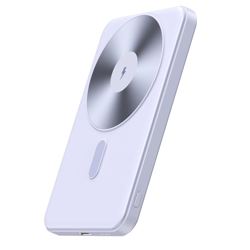 Magnetic Wireless Charging Power Bank,For Magsafe Portable Charger, 5000Mah Magnetic Power Bank, Ultra-Thin Portable,Magnetic Power Bank for Iphone 16/16 Pro/16 Pro Max, Iphone 15/14/13/12 Series